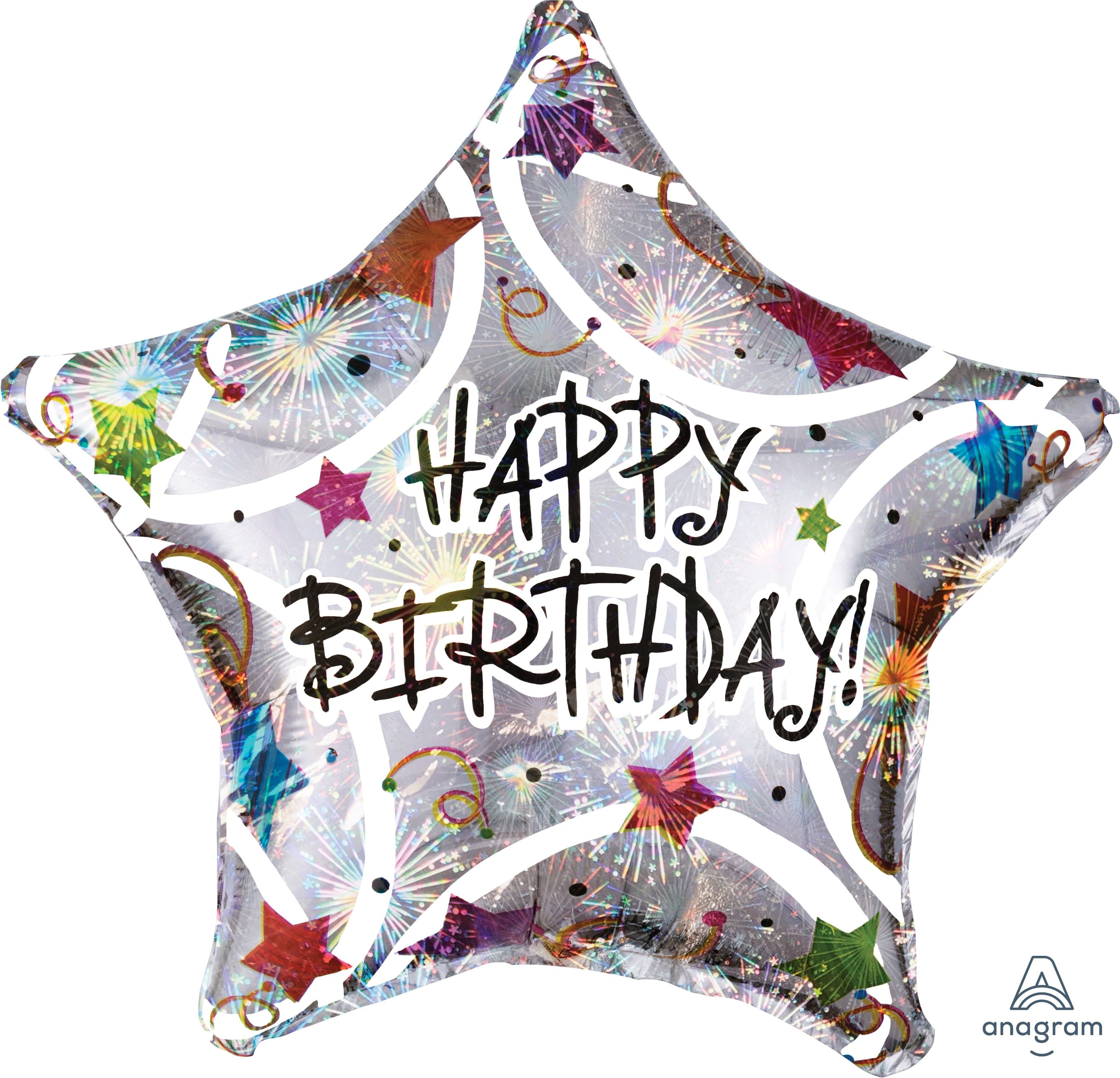 17" Sparkle Star HB_candles