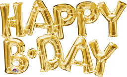 MINI GLD AIR FILLED BLLN HBDAY