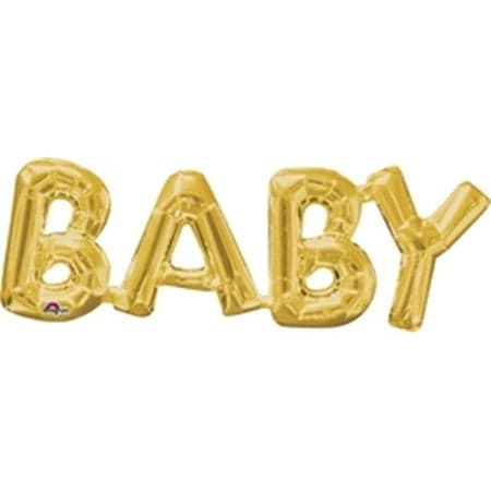 MINI GLD AIR FILLED BLLN BABY