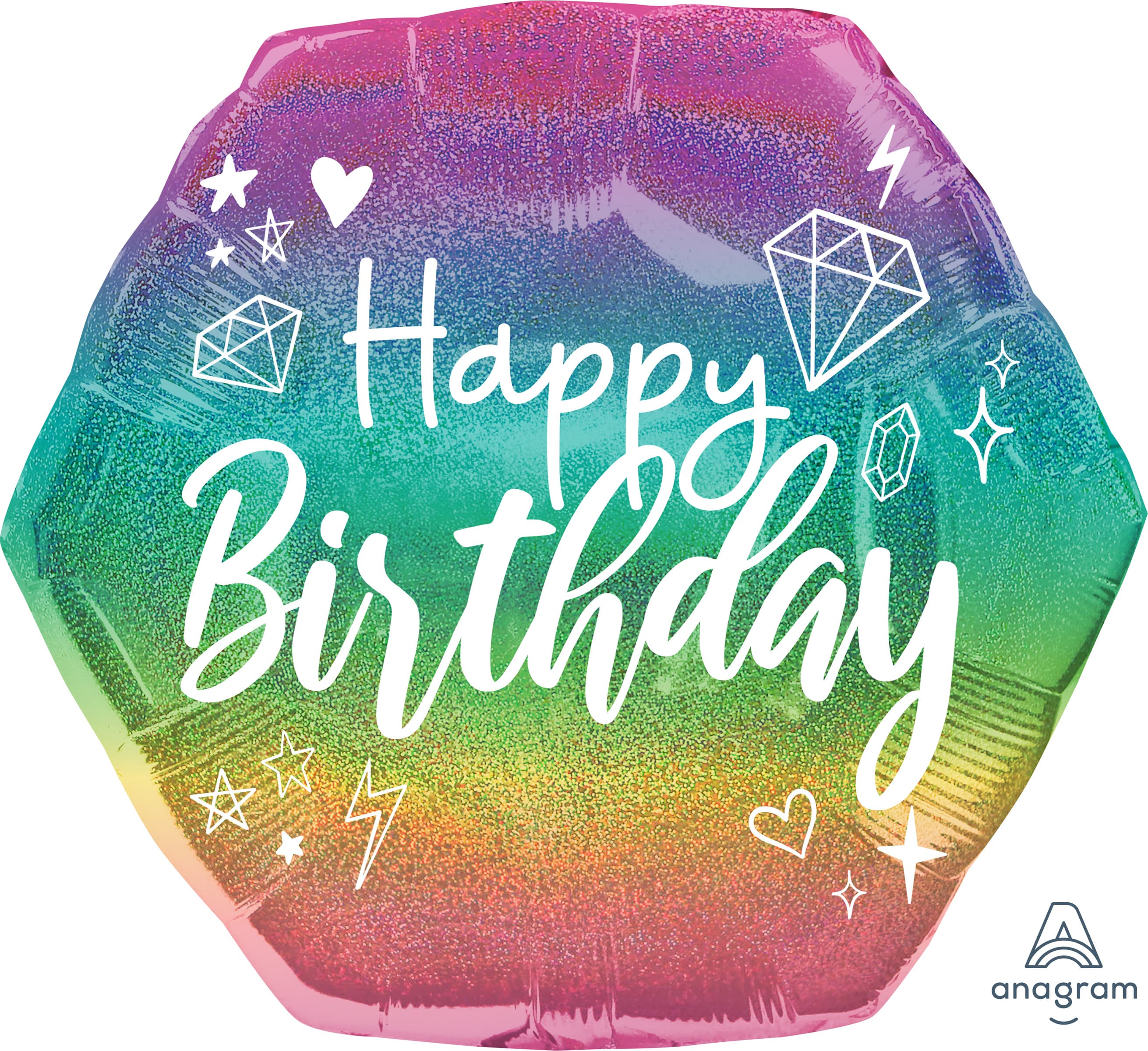 HB Sparkle Holographic SuperShape Foil 23"