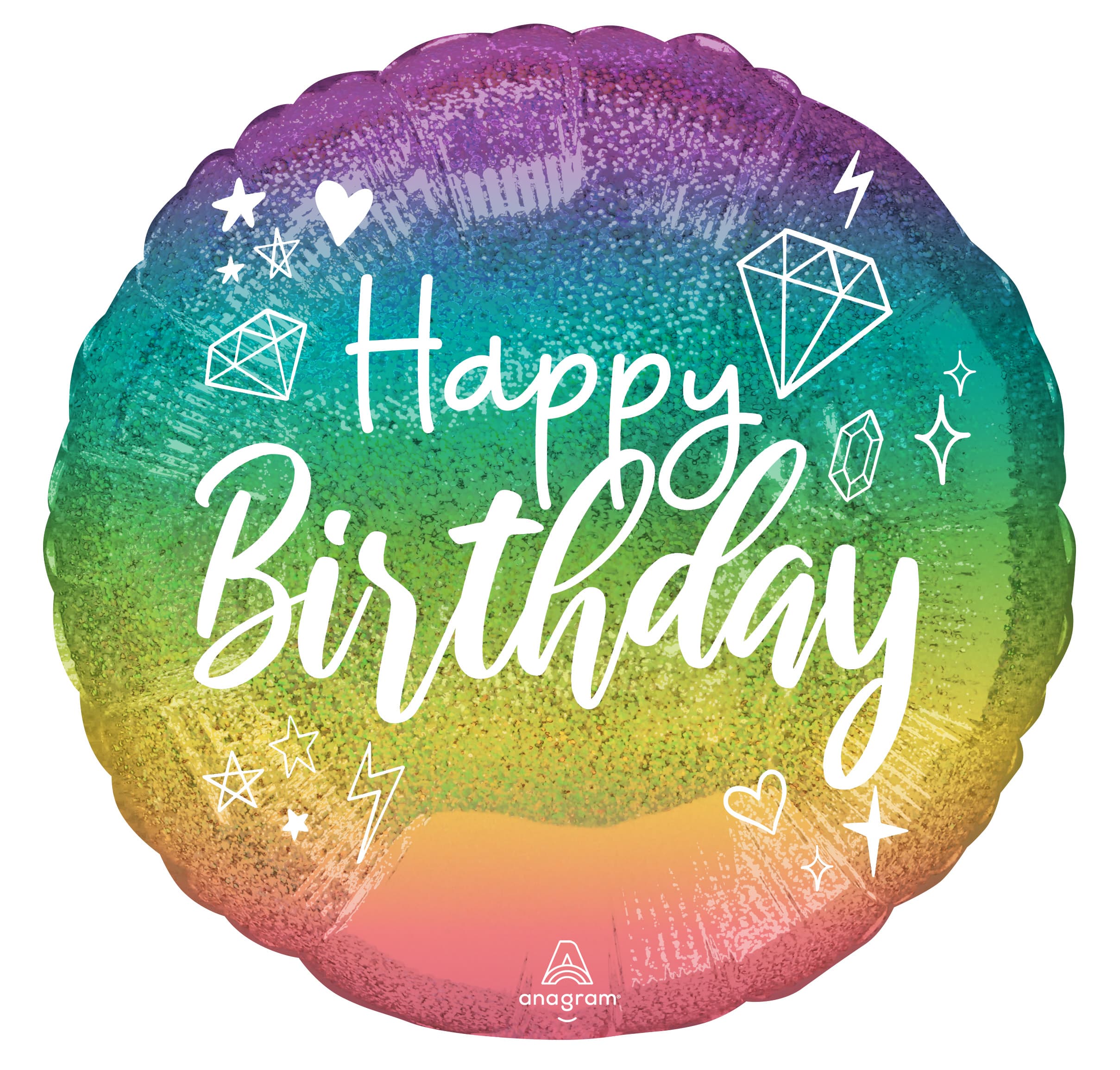 HB Holographic Ombre Foil 18"