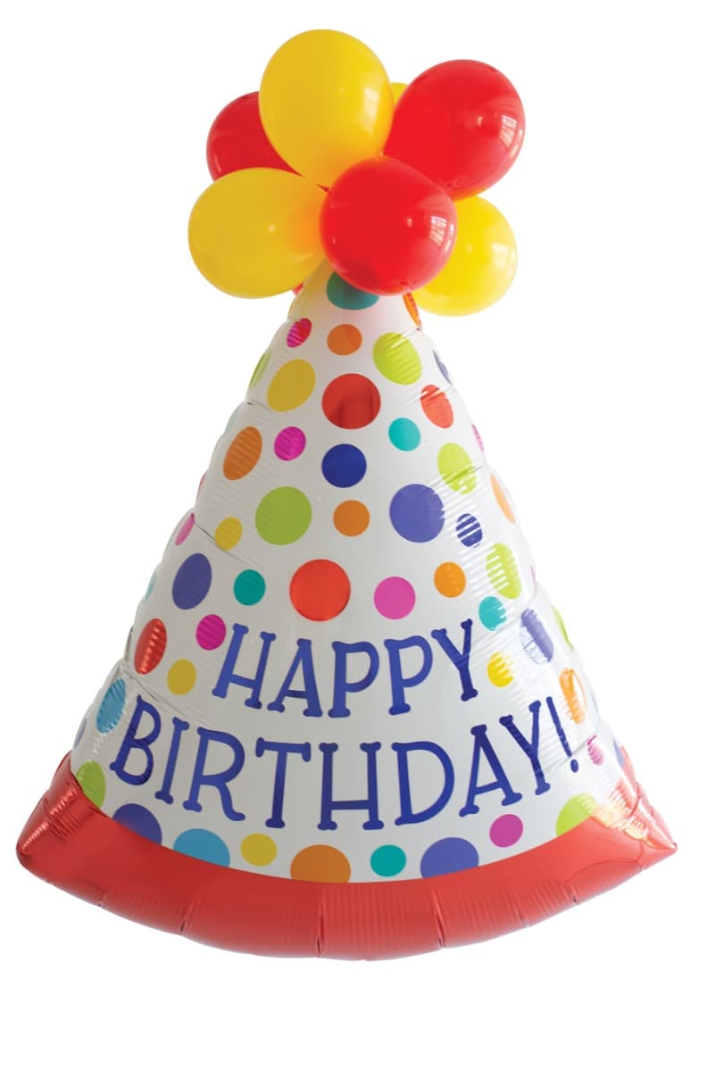 SS BLLN PRTY HAT HPY BDAY/LTX