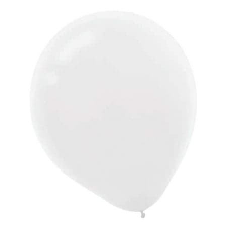 100CT 12IN WHT LTX BLLN