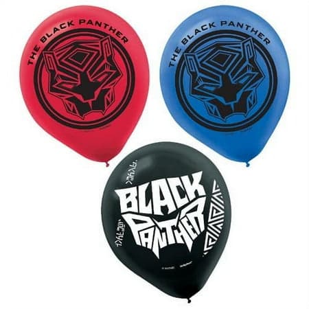 6CT 12IN LTX BLLN BLK PANTHER